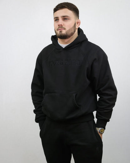 PREMIUM BLACK TRACKSUIT HOODIE